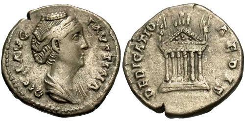 1 Denarius 羅馬帝國 銀 大福斯蒂娜