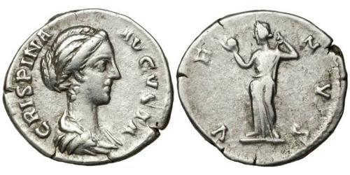 1 Denarius 羅馬帝國 銀 Bruttia Crispina (164-187)