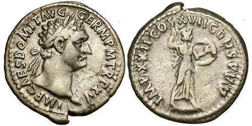 1 Denarius 羅馬帝國 銀 Domitian  (51-96)