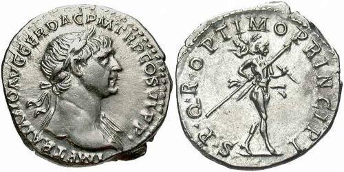 1 Denarius 羅馬帝國 銀 Trajan (53-117)