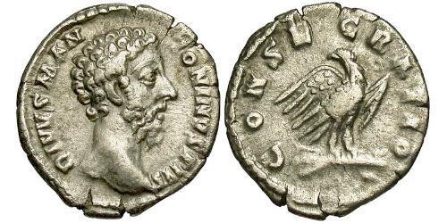 1 Denarius 羅馬帝國 銀 Marcus Aurelius (121-180)