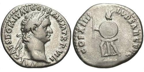 1 Denarius 羅馬帝國 銀 Domitian  (51-96)