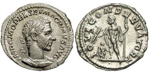 1 Denarius 羅馬帝國 銀 马克里努斯