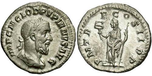 1 Denarius 羅馬帝國 銀 Pupienus Maximus (178-238)