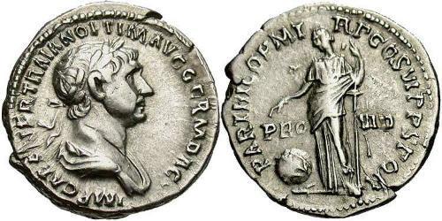 1 Denarius 羅馬帝國 銀 Trajan (53-117)