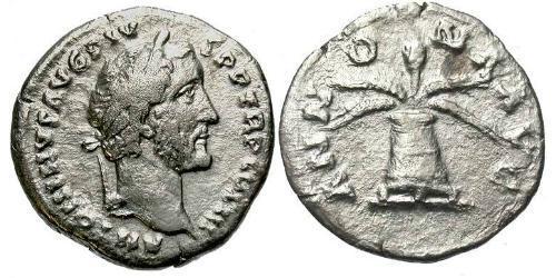 1 Denarius 羅馬帝國 銀 Antoninus Pius  (86-161)