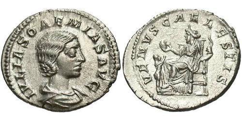 1 Denarius 羅馬帝國 銀 尤利亞·索艾米亞斯