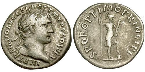 1 Denarius 羅馬帝國 銀 Trajan (53-117)