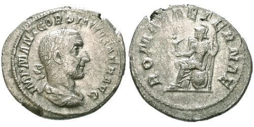 1 Denarius 羅馬帝國 銀 戈尔迪安一世