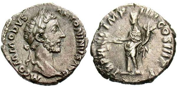 1 Denarius 羅馬帝國 銀 康茂德