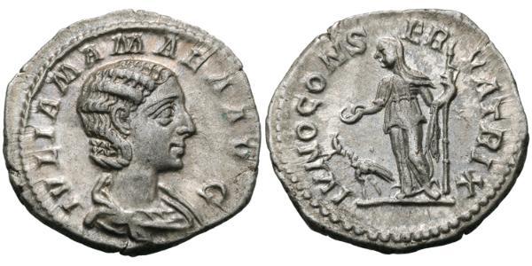 1 Denarius 羅馬帝國 銀 Julia Avita Mamaea (180-235)