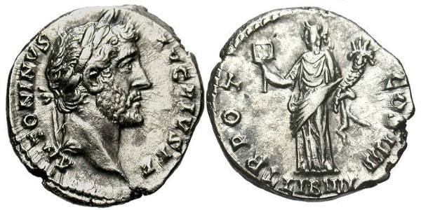 1 Denarius 羅馬帝國 銀 Antoninus Pius  (86-161)