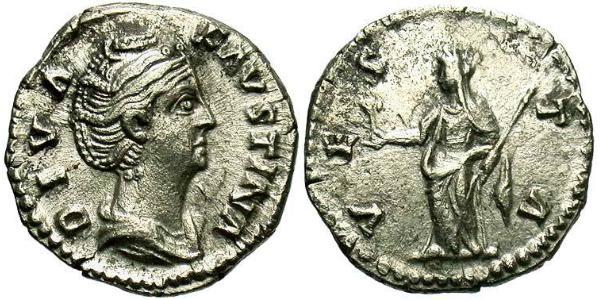 1 Denarius 羅馬帝國 銀 大福斯蒂娜