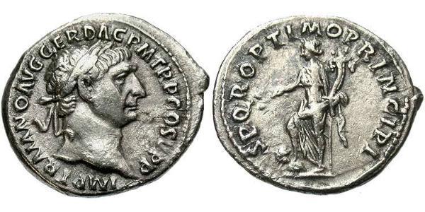 1 Denarius 羅馬帝國 銀 Trajan (53-117)
