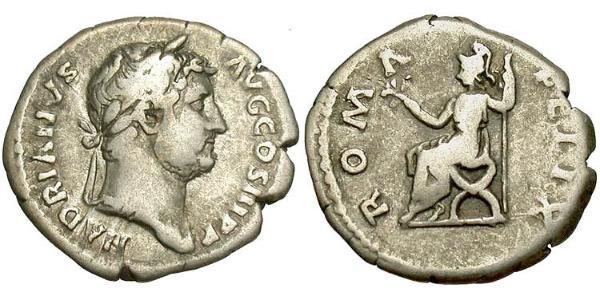 1 Denarius 羅馬帝國 銀 哈德良