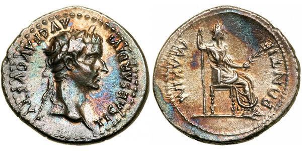 1 Denarius 羅馬帝國 銀 Tiberius Claudius Nero (42 BC-37)