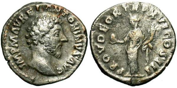 1 Denarius 羅馬帝國 銀 Marcus Aurelius (121-180)