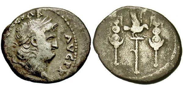 1 Denarius 羅馬帝國 銀 Nero  (37- 68)