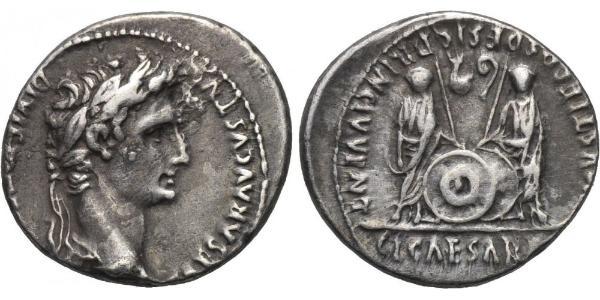 1 Denarius 羅馬帝國 銀 Augustus (63BC- 14) 
