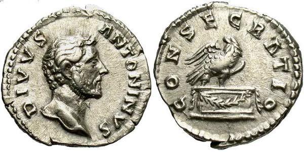 1 Denarius 羅馬帝國 銀 Antoninus Pius  (86-161)
