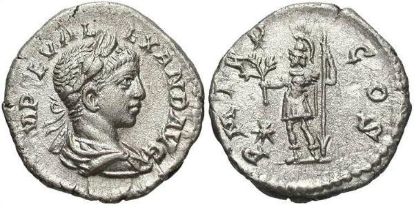 1 Denarius 羅馬帝國 銀 亚历山大·塞维鲁 (208-235)