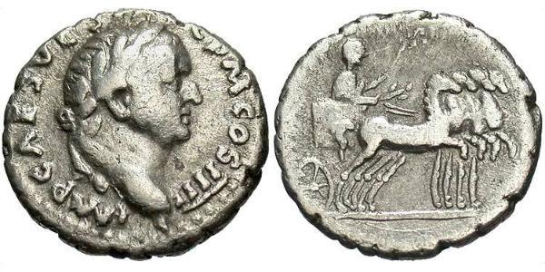 1 Denarius 羅馬帝國 銀 韦斯巴芗