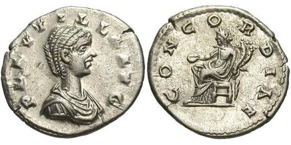 1 Denarius 羅馬帝國 銀 Fulvia Plautilla (189-212)