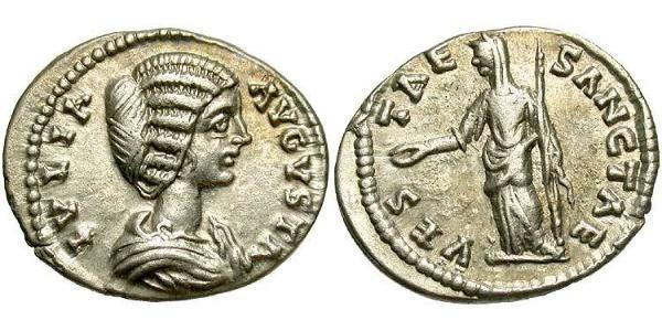 1 Denarius 羅馬帝國 銀 尤利亞·多姆娜