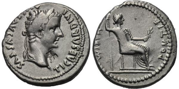 1 Denarius 羅馬帝國 銀 Tiberius Claudius Nero (42 BC-37)