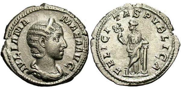 1 Denarius 羅馬帝國 銀 Julia Avita Mamaea (180-235)