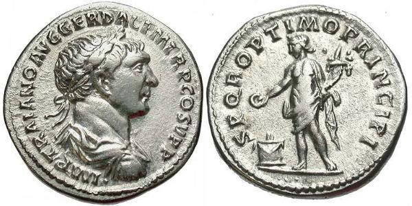 1 Denarius 羅馬帝國 銀 Trajan (53-117)