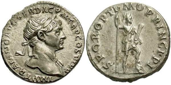 1 Denarius 羅馬帝國 銀 Trajan (53-117)