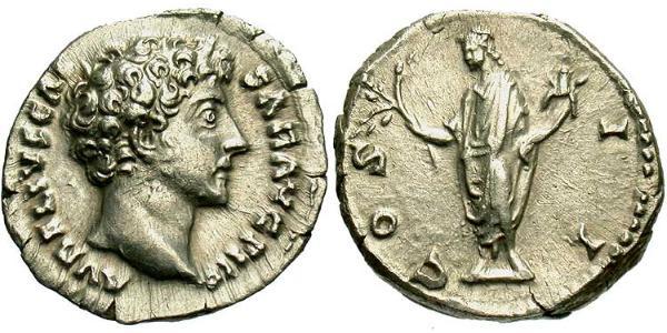 1 Denarius 羅馬帝國 銀 Marcus Aurelius (121-180)