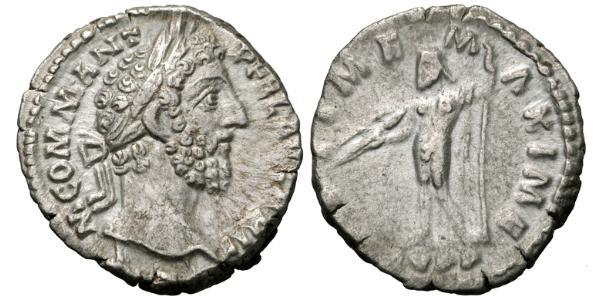 1 Denarius 羅馬帝國 銀 康茂德