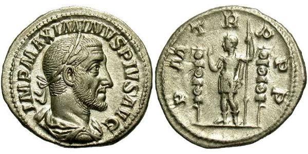 1 Denarius 羅馬帝國 銀 Maximinus I Thrax (173-238)