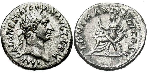 1 Denarius 羅馬帝國 銀 Trajan (53-117)
