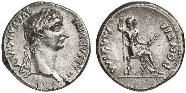 1 Denarius 羅馬帝國 銀 Tiberius Claudius Nero (42 BC-37)