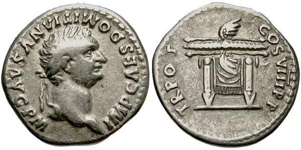 1 Denarius 羅馬帝國 銀 Domitian  (51-96)
