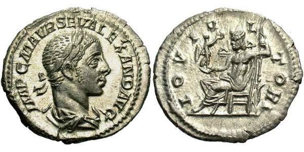 1 Denarius 羅馬帝國 銀 亚历山大·塞维鲁 (208-235)