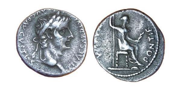 1 Denarius 羅馬帝國 銀 Tiberius Claudius Nero (42 BC-37)