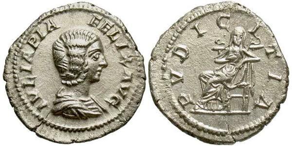 1 Denarius 羅馬帝國 銀 尤利亞·多姆娜