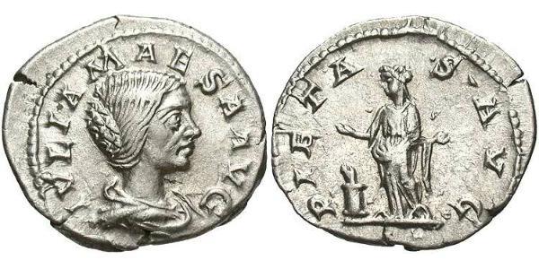 1 Denarius 羅馬帝國 銀 尤利亞·瑪伊莎