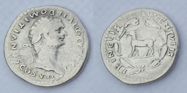 1 Denarius 羅馬帝國 銀 Domitian  (51-96)