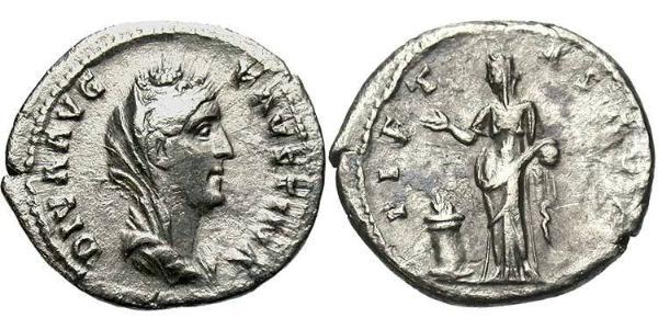1 Denarius 羅馬帝國 銀 大福斯蒂娜