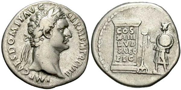1 Denarius 羅馬帝國 銀 Domitian  (51-96)