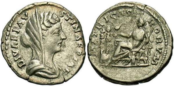 1 Denarius 羅馬帝國 銀 Faustina II (130-175)