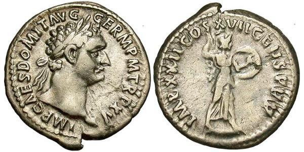 1 Denarius 羅馬帝國 銀 Domitian  (51-96)