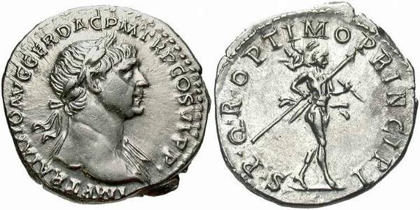 1 Denarius 羅馬帝國 銀 Trajan (53-117)