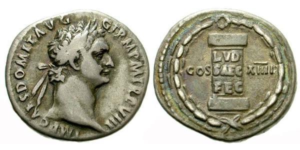 1 Denarius 羅馬帝國 銀 Domitian  (51-96)