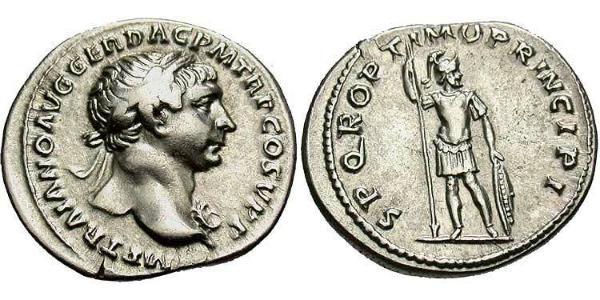1 Denarius 羅馬帝國 銀 Trajan (53-117)